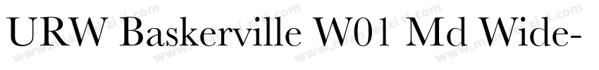 URW Baskerville W01 Md Wide字体转换